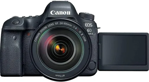 Vista 6 de Canon Cámara DSLR EOS 6D Mark II con lente f/4L II de 0.945-4.134 in (1897C009) + monitor 4K + lente Canon EF de 0.945-2.756 in + micrófono Pro +