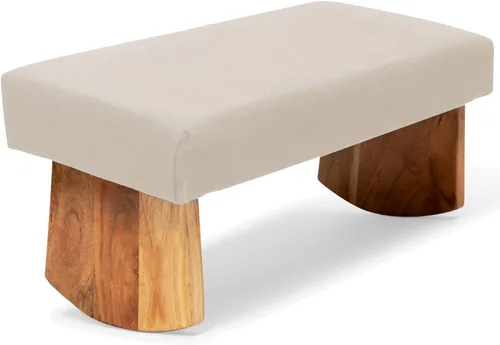 Vista 7 de Banco de meditación- madera de acacia, Rojo