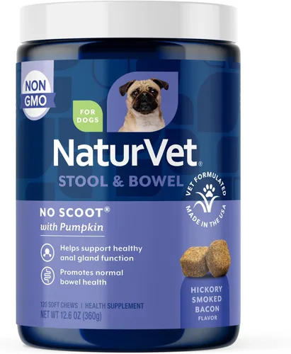 Vista 8 de NaturVet - No Scoot para perros - Plus calabaza - Apoya la salud de las glándulas anales y función intestinal - Mejorado con pulpa de remolacha