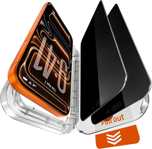 Vista 11 de X-it Paquete de 2 protectores de pantalla AR para iPhone 17 de 6.3 pulgadas con kit de alineación automática, antirreflejos, eliminación automática