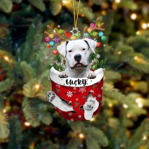Vista 110 de Adorno de Navidad personalizado para perro Airedale Terrier en bolsillo de nieve, adorno para árbol de Navidad, idea de regalo para amantes