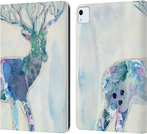 Vista 14 de Head Case Designs Wyanne - Funda de piel con licencia oficial de Wyanne Blue Watercolour Bear Animals 2, compatible con Apple iPad 10.2