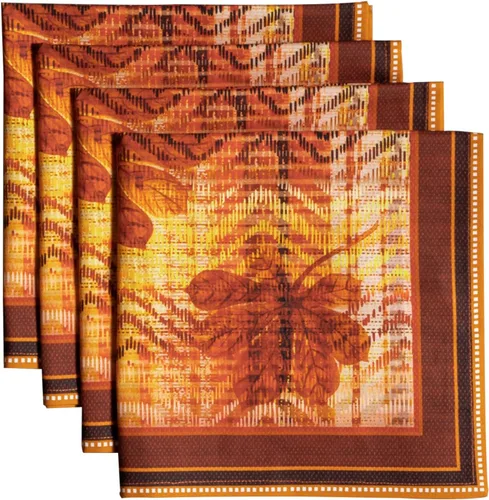 Vista 90 de Maison d' Hermine Juego de 4 servilletas de tela 100% algodón, suaves y duraderas, servilletas cuadradas reutilizables para uso diario, lavables