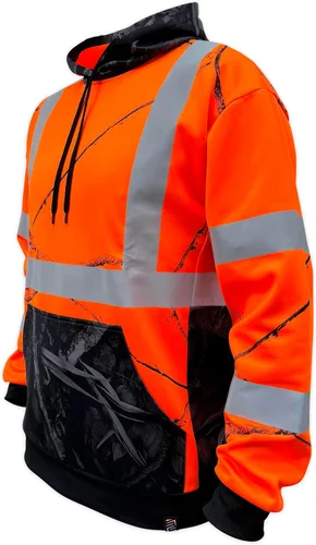 Vista 7 de SafetyShirtz SS360 ANSI Clase 3 Tipo R Sudaderas con Capucha Gráfica