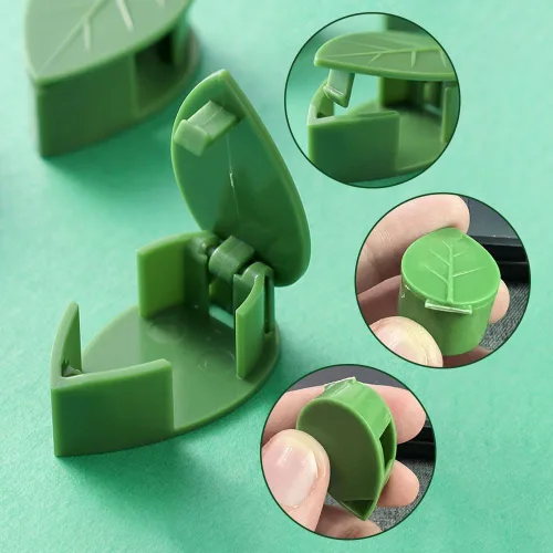 Vista 2 de Clips de fijación de pared para escalada de plantas con 100 pegatinas adhesivas de acrílico, clips de soporte de plantas nuevos de 2024, mini clips