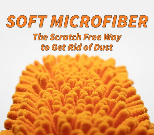 Vista 3 de Kit de lavado de ventanas de 5 a 12 pies y ventilador de techo flexible con poste de extensión (alcance de más de 20 pies), herramienta de limpieza