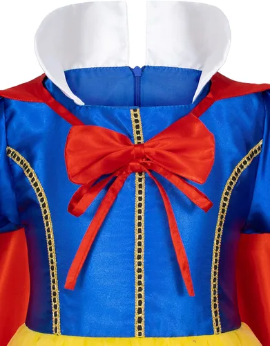 Vista 7 de Princess Dress Costume for Toddler Girls Girls Birthday Halloween Cosplay Party with Accessories 2-11 Years