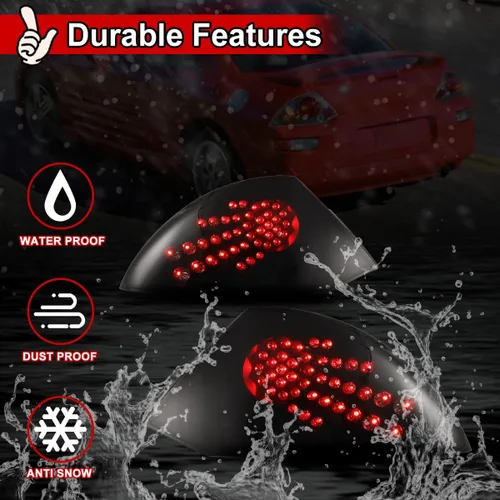 Vista 3 de Nixon Offroad Luces traseras para Mitsubishi Eclipse 2000-2005 Lámparas traseras LED de repuesto para luces traseras de automóvil, 1 par