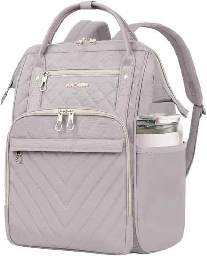 Vista 13 de KROSER Mochila para laptop de 17 pulgadas, elegante mochila de trabajo