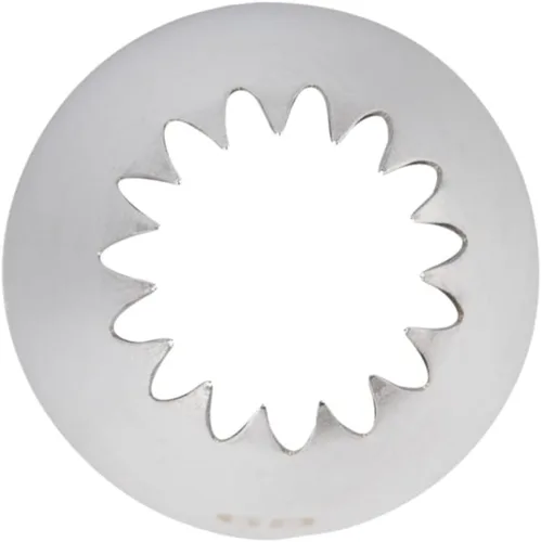 Vista 6 de Restaurantware Pastry Tek - Punta para decoración de 1 estrella abierta, punta de glaseado de acero inoxidable resistente a abolladuras, apta