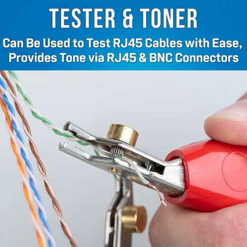 Vista 4 de Jonard Tools TETP-901 Kit de sonda y tono de probador de cables coaxiales y de red + con clips ABN