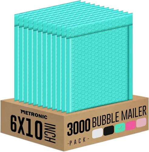 Vista 21 de Metronic Sobres de burbujas de 6 x 10 pulgadas, paquete de 100 sobres Azul