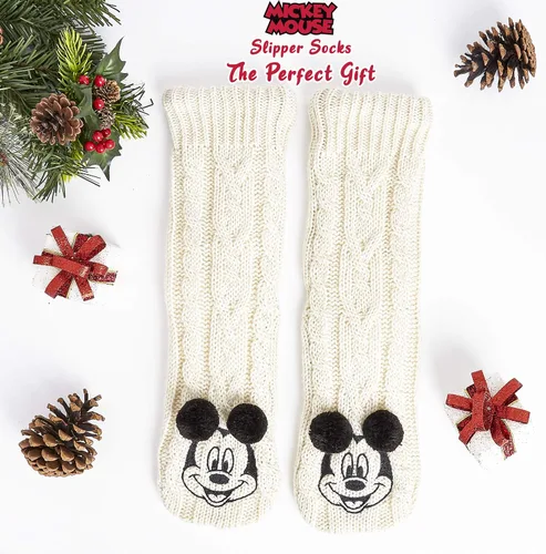 Vista 4 de Disney Women's Slippers Socks Fluffy Slipper Socks