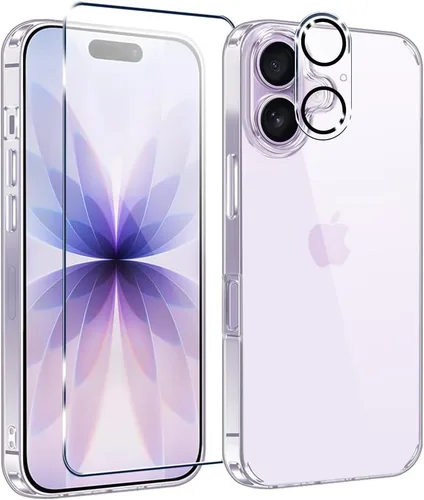 Vista 16 de Funda compatible con iPhone 17 Pro Max con protector de pantalla y protector de lente de cámara, [no se pone amarillento]