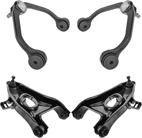 Vista 141 de TRQ Brazo de control superior e inferior del lado del conductor y del pasajero con juego de rótulas compatible con Chevrolet GMC 89-02