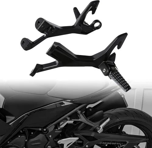 Vista 2 de TCMT Soporte de estriberas de pasajero para Kawasaki Ninja 400 EX400 2018-2024 Ninja 500 2024-2025 Z400 2019-2024 Z500 2024 Reemplazar 35063-1409