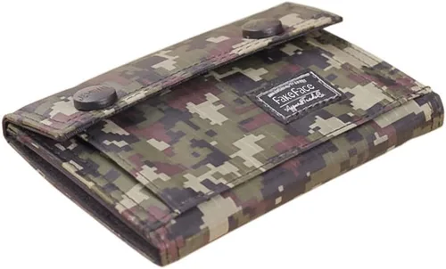 Vista 4 de Monedero corto de camuflaje para hombre y niño, con clip, tarjetero, Camuflaje jungla, Classic
