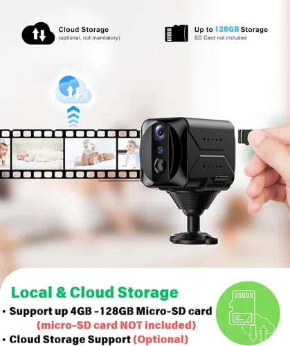 Vista 7 de Cámara inalámbrica para gatos para interiores, cámara Wi-Fi HD de 2K con control de aplicación, detección de movimiento, visión nocturna automática