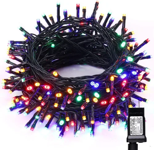 Vista 9 de Toodour Guirnalda de luces RGB de 66 pies, 200 luces LED que cambian de color con control remoto y temporizador, luces pastel impermeables
