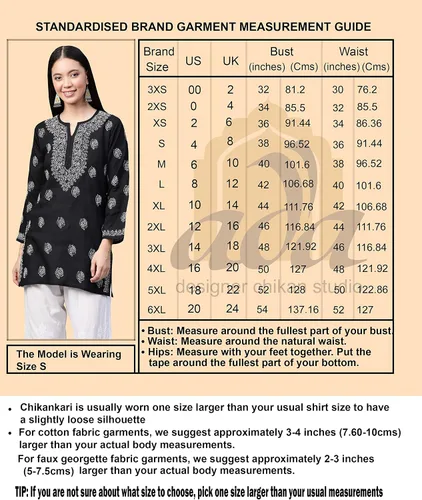 Vista 3 de Ada Blusa india de algodón Chikankari bordada a mano para mujer A391704 Blanco
