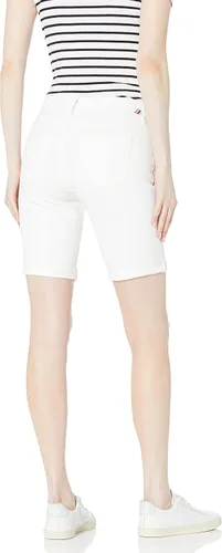 Vista 2 de Tommy Hilfiger Women's Denim Jean Shorts with Cuffs for Summer and Spring