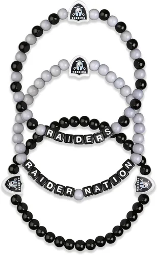Vista 31 de FOCO NFL unisex-adult NFL Team Logo Officially Licensed 3-Pack Beaded Friendship Bracelets