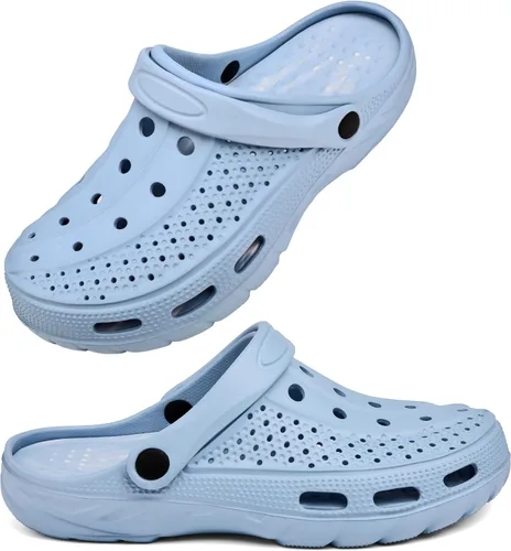 Vista 8 de INMINPIN - Zuecos ortopédicos para mujeres y hombres, con soporte de arco, zapatos de jardín, sandalias con fascitis plantar y plantillas de pies