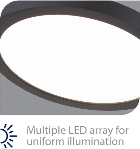 Vista 3 de WAC Lighting, Redondo LED Energy Star Montaje empotrado 3000K en negro