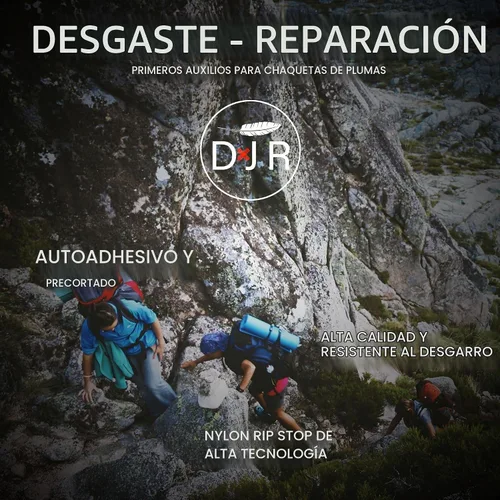 Vista 7 de Kit de parches de reparación autoadhesivos impermeables – Solución de 30 segundos para chaquetas, tiendas de campaña, sacos de dormir, mochilas Negro