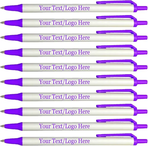 Vista 12 de SyPen Bolígrafos personalizados con tu logotipo o texto personalizado, paquete de 300 unidades a granel para negocios, fiestas y eventos, bolígrafos
