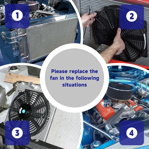 Vista 7 de Reemplazo del ventilador de refrigeración del radiador del motor