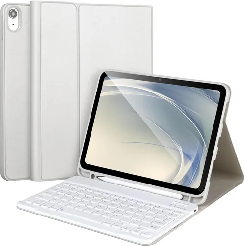 Vista 14 de AHYWTAN Funda para iPad 11/10ª generación con teclado, funda de teclado Bluetooth desmontable para iPad A16 2025 de 11 pulgadas/10ª generación 2022