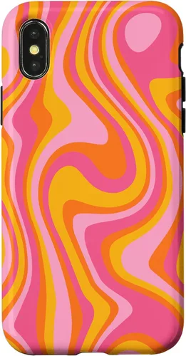 Vista 5 de Retro Groovy Liquid Swirl Hippie 70's 80's Psychedelic Phone Case for iPhone 17