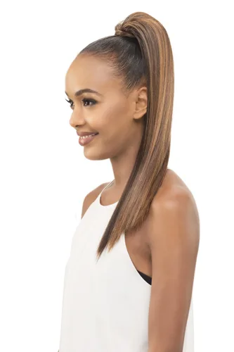 Vista 2 de PB183-V (Vivica A. Fox) - Cola de caballo de fibra Futura en 4 MARRÓN OSCURO