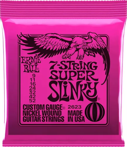 Vista 2 de Ernie Ball Power Slinky juego de cuerdas con enrollamiento de níquel para guitarra