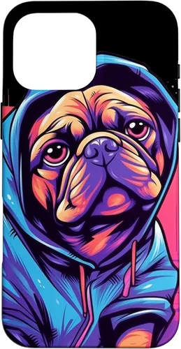 Vista 19 de Funda para iPhone 12/12 Pro Pug Graffiti Pug Owner Pug Lover