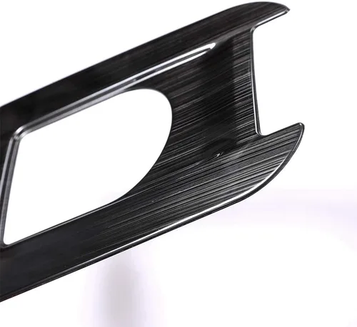 Vista 2 de YIWANG Cubierta de placa de cambio de engranajes de plástico ABS para Land Rover Discovery Sport 2015-2018 Accesorios de coche (negro cepillado)