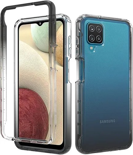 Vista 7 de Pzwoxukhov Funda para Xiaomi Poco M3 M2010J19CG M2010J19CI Caso, alta transparencia, color degradado, funda de absorción de impactos anticaída