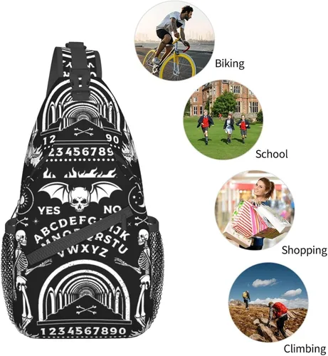 Vista 8 de Mochila vintage de elefante, unisex, bolsa cruzada en el pecho, bolsa de hombro para mujeres y hombres, senderismo y viajes