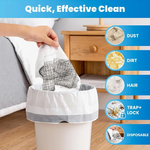 Vista 10 de Repuestos de tela seca XL compatibles con Swiffer Sweeper XL, 100