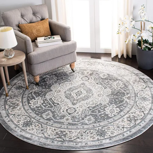 Vista 34 de SAFAVIEH - Colección Isabella, alfombra decorativa - 2'2" x 5', azul y crema, diseño oriental, no desprende pelusa y fácil cuidado, ideal para áreas