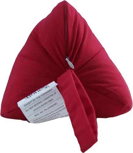 Vista 3 de Almohadas Tela de polialgodón tejida roja Acceso con cremallera para un ajuste cómodo