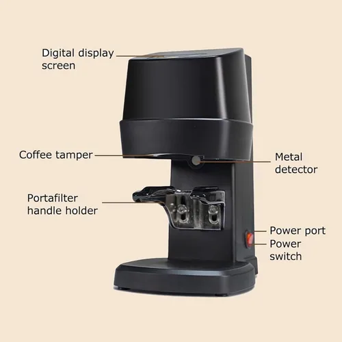 Vista 4 de Cafetera Automática De 100 W, Con Capacidad Para 22.0-66.1 lbs, Depósito De Inducción Automática Y Prensa De 58 Mm, 50/60 Hz, Fácil De Limpiar, Para