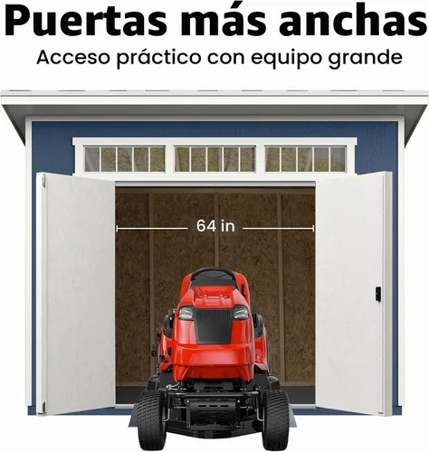 Vista 2 de Handy Home Products Olympia - Cobertizo de almacenamiento de madera de 10 x 7.5 pulgadas con kit de piso, no incluye pintura ni tejas para techos