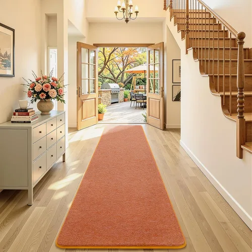 Vista 56 de AROGAN Alfombra Shag de Pasillo de 2 x 4 pies para pasillos, alfombras lavables con espuma viscoelástica para dormitorio, entrada