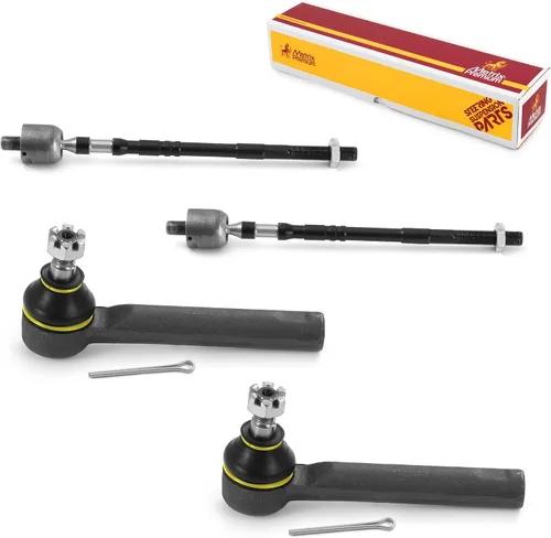 Vista 194 de Metrix Premium Chassis Parts - Kit de 4 piezas de extremos de barra de acoplamiento frontal exterior e interior compatible con Nissan Pathfinder
