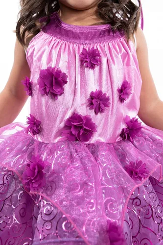 Vista 3 de Little Adventures Disfraz de hadas de flor morada
