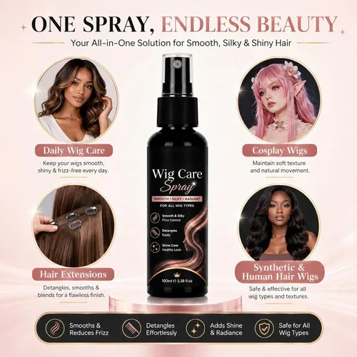 Vista 7 de Lightweight Wig Spray Multi-Purpose Wig Care Spray for Synthetic&Human Hair