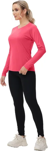 Vista 4 de Corna Camiseta de manga larga para mujer, con protección UPF 50+, camiseta de golf