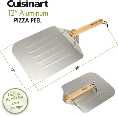 Vista 6 de Cuisinart Horno portátil para pizza al aire libre CPO-600 y cáscara de pizza de aluminio CPP-612, 12